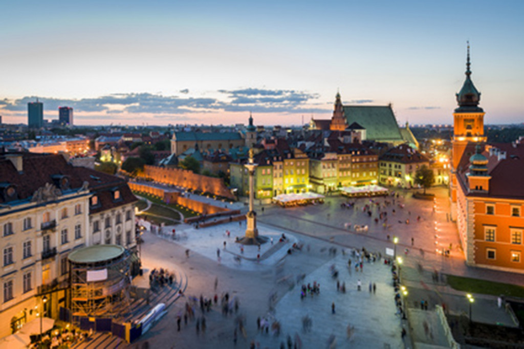Old Town panorama of Warsaw